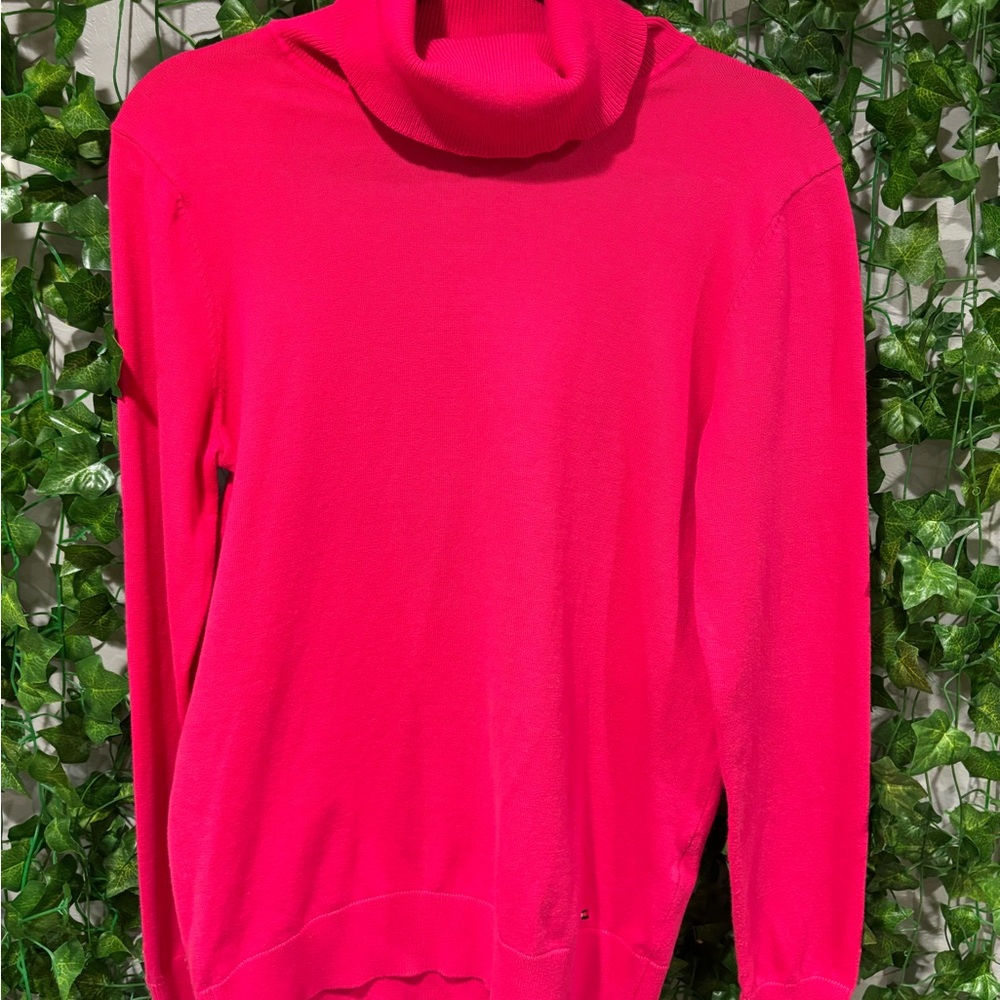 Tommy Hilfiger Bold Pink Cowl Neck Sweater